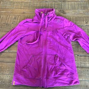 lolë zip up sweatshirt with pockets, size medium.